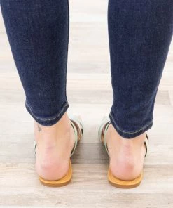 JP Original Corp Shoes Mint Three Strap Sandal