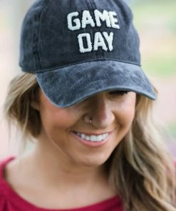 David And Young Accessories PRE-ORDER Graphite Washed Game Day Baseball Hat Shipping Apx 8/5