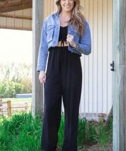 Love Tree Black Ruched Bodice Jumpsuit With Cutout 7 Love Tree Black Ruched Bodice Jumpsuit With Cutout