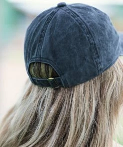 David And Young Accessories PRE-ORDER Graphite Washed Game Day Baseball Hat Shipping Apx 8/5