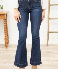 Bottoms Kancan Dark Wash High Rise Flare Jeans