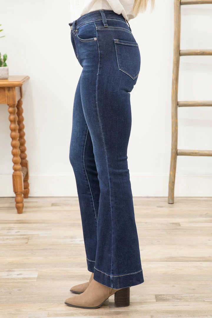 Bottoms Kancan Dark Wash High Rise Flare Jeans 4 Bottoms Kancan Dark Wash High Rise Flare Jeans