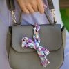 AR New York Grey Saddle Crossbody Handbag Accessories