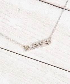 Fame Accessories Silver Blessed Necklace