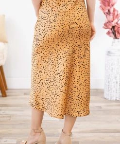 Vanilla Bay Bottoms Cinnamon And Black Animal Print Midi Skirt 9 Vanilla Bay Bottoms Cinnamon And Black Animal Print Midi Skirt