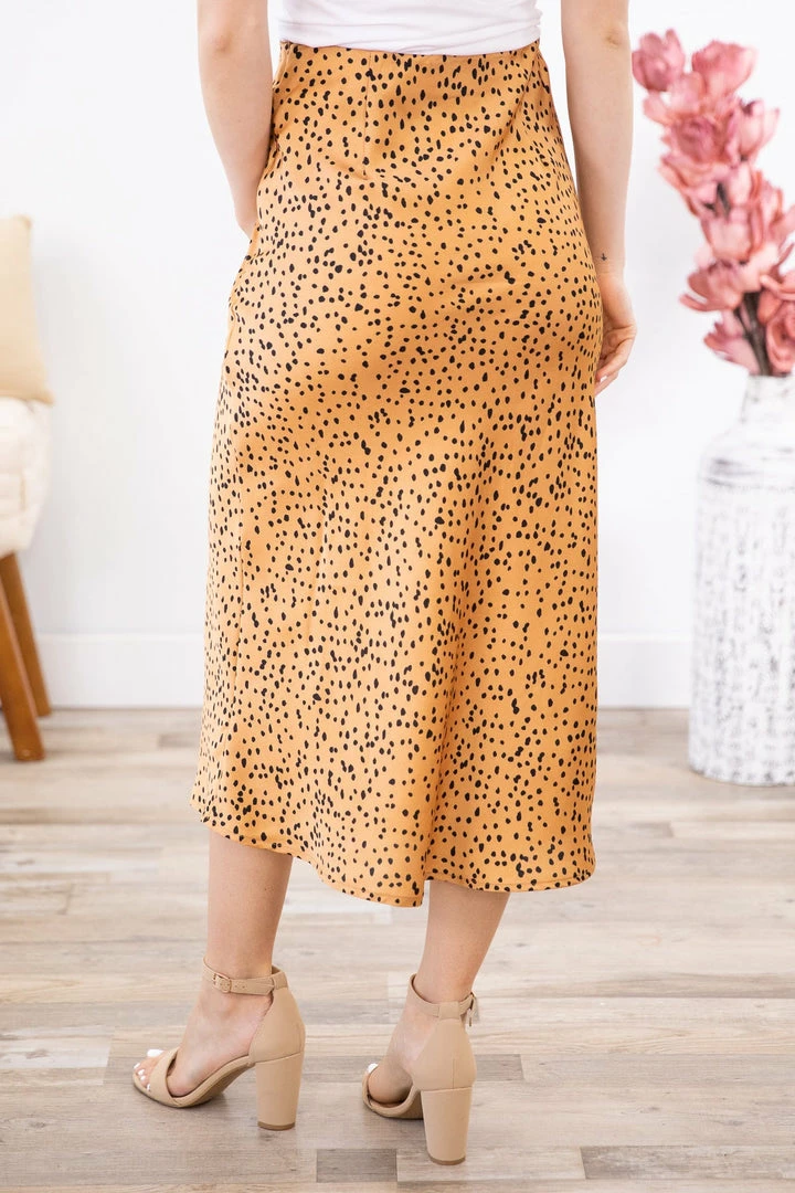 Vanilla Bay Bottoms Cinnamon And Black Animal Print Midi Skirt 5 Vanilla Bay Bottoms Cinnamon And Black Animal Print Midi Skirt