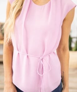 Naked Zebra TANK TOPS Orchid Tie Waist Tank 11 Naked Zebra TANK TOPS Orchid Tie Waist Tank