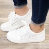 Fortune Dynamic White Perforated Thick Sole Sneakers Shoes