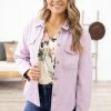 Love Tree Outerwear Orchid Denim Jacket With Front Pockets 1 Love Tree Outerwear Orchid Denim Jacket With Front Pockets