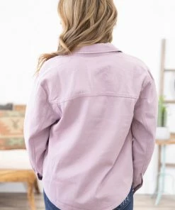 Love Tree Outerwear Orchid Denim Jacket With Front Pockets 7 Love Tree Outerwear Orchid Denim Jacket With Front Pockets