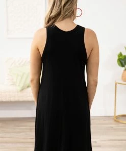 HyFve Black Knit Tank Dress
