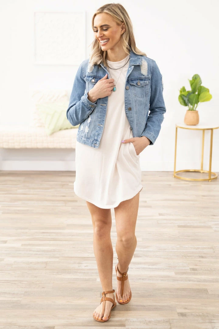 Cherish Beige Short Sleeve T-Shirt Dress Dresses 6 Cherish Beige Short Sleeve T-Shirt Dress Dresses