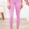 Style Melody Inc., Lovetree Orchid Leggings With Wide Waistband Bottoms