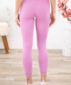Style Melody Inc., Lovetree Orchid Leggings With Wide Waistband Bottoms