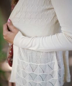 Debut Cream Scalloped Crochet Lace Trim Cardigan 8 Debut Cream Scalloped Crochet Lace Trim Cardigan