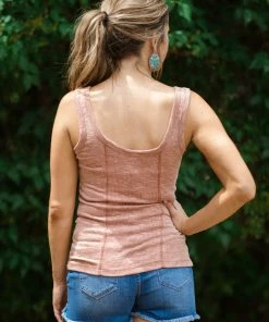 Blumin Apparel Rust Space Dye Tank