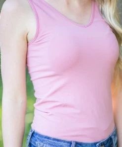 Yelete Pink Reversible Seamless Tank Top