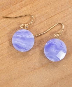 Essence NY INC Blue Drop Natural Stone Hook Earring
