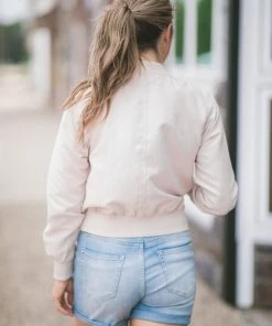 Haute Monde Beige Criss-Cross Detail Jacket