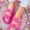 JP Original Corp Hot Pink Pool Slide Sandals Shoes