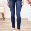 Bottoms YMI Dark Wash High Rise Skinny Jean