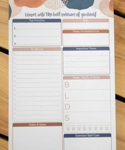 Boom Daily Planners White Multicolor Planning Note Pad