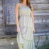 Staccato Dresses Light Olive And White Stripe Maxi Dress 1 Staccato Dresses Light Olive And White Stripe Maxi Dress