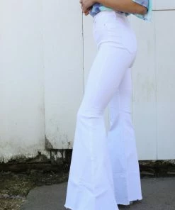 Hammer Collection White High Rise Flare Jeans Bottoms