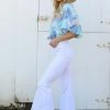 Hammer Collection White High Rise Flare Jeans Bottoms