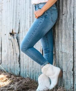 Hammer Collection Medium Wash High Rise Ankle Jeans Bottoms