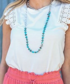 Isac Trading Turquoise Arrowhead Wrap Necklace Accessories