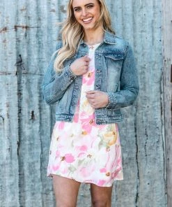 Andree By Unit Ivory And Blush Halter Neck Floral Print Dress Dresses