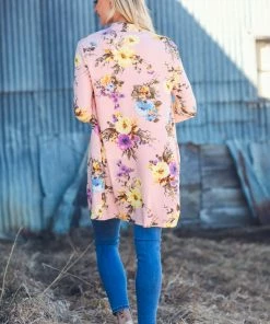 New Moa Collection Blush And Yellow Floral Print Cardigan 11 New Moa Collection Blush And Yellow Floral Print Cardigan