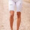 YMI Jeanwear YMI White Bermuda Jean Shorts Bottoms 2 YMI Jeanwear YMI White Bermuda Jean Shorts Bottoms