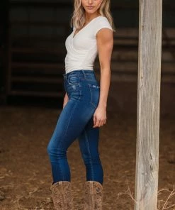 A&G Dress Code Tops Off White Surplice Front Short Sleeve Bodysuit