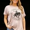 Vision Mocha Bucking Bronco Graphic Tee